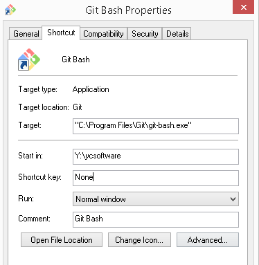 set up git for windows